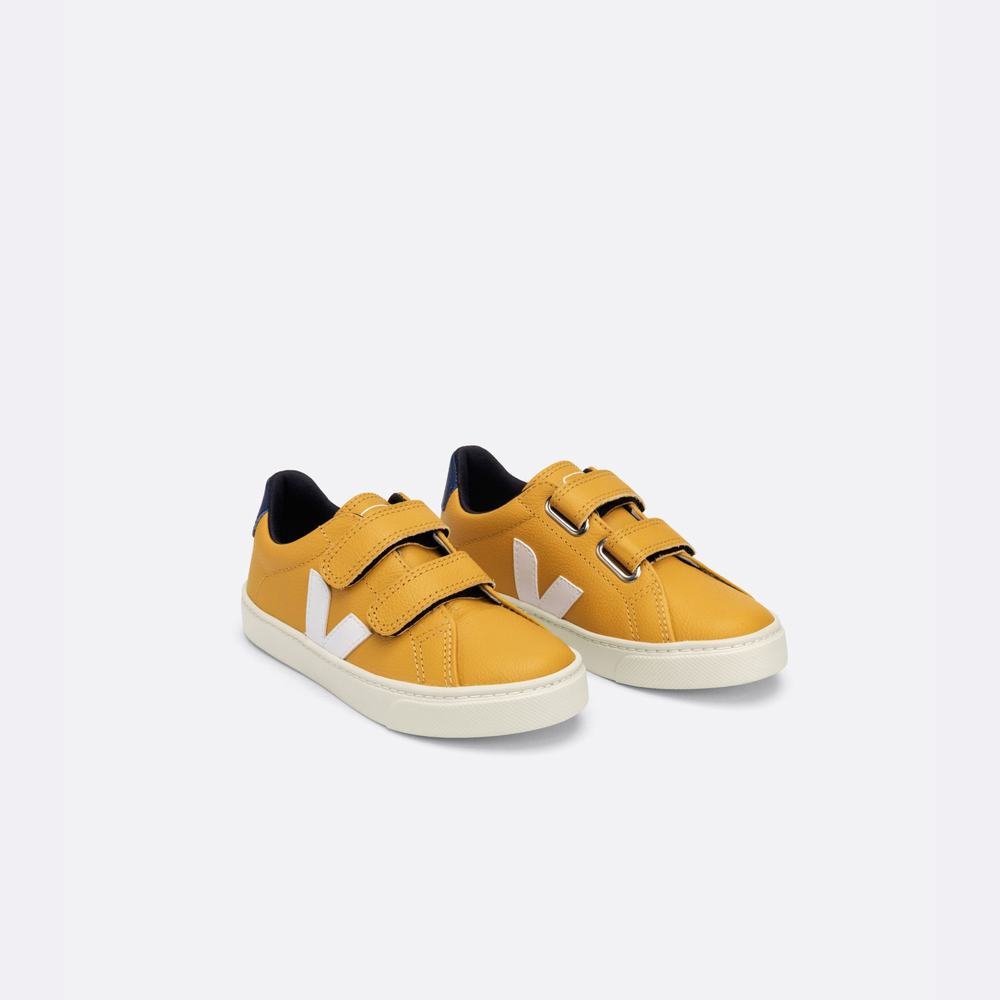 Kids' Veja Esplar Chromefree Sneakers White | UAE-15467