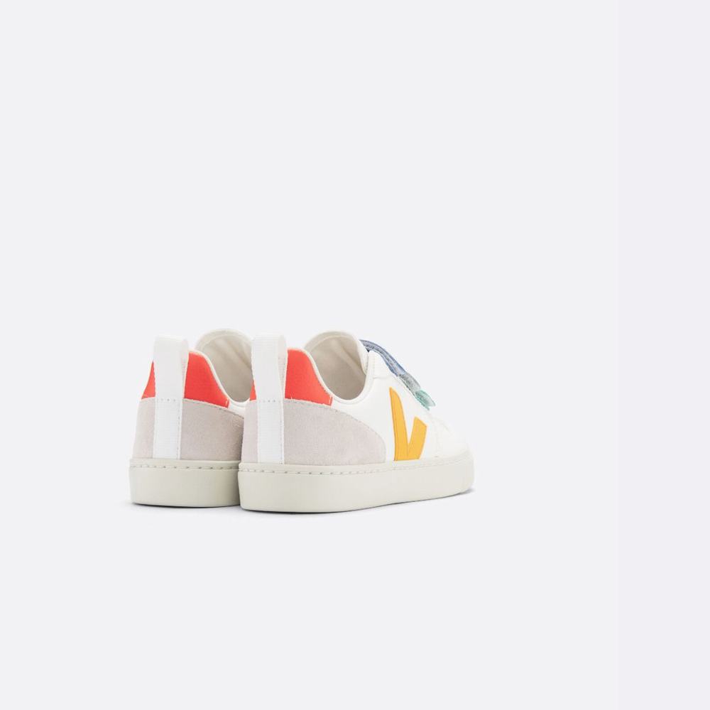 Kids' Veja V-10 Chromefree Sneakers Multicolor/White | UAE-98215