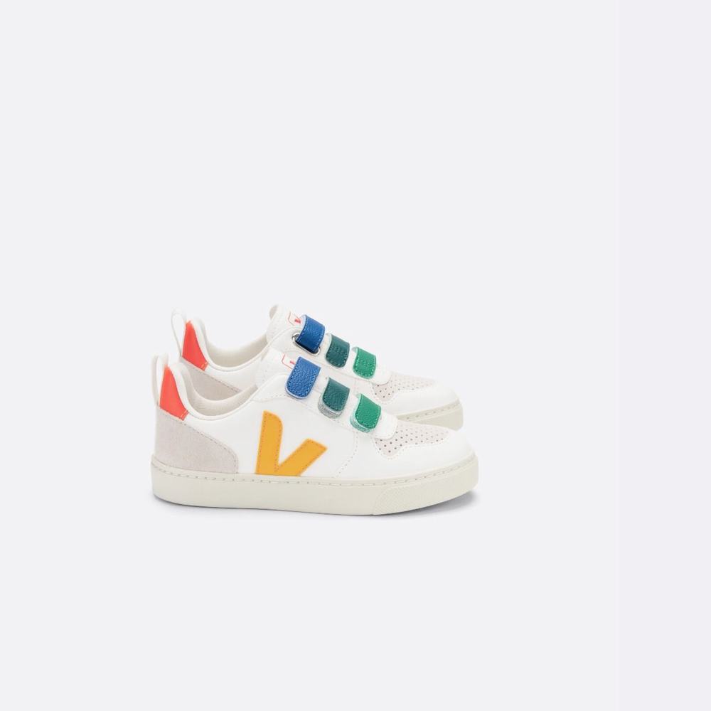 Kids\' Veja V-10 Chromefree Sneakers Multicolor/White | UAE-98215