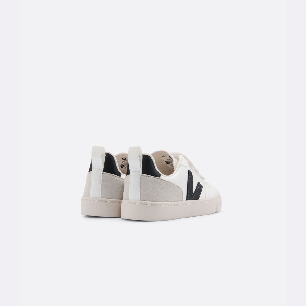 Kids' Veja V-10 Cwl Sneakers White/Black | UAE-19032