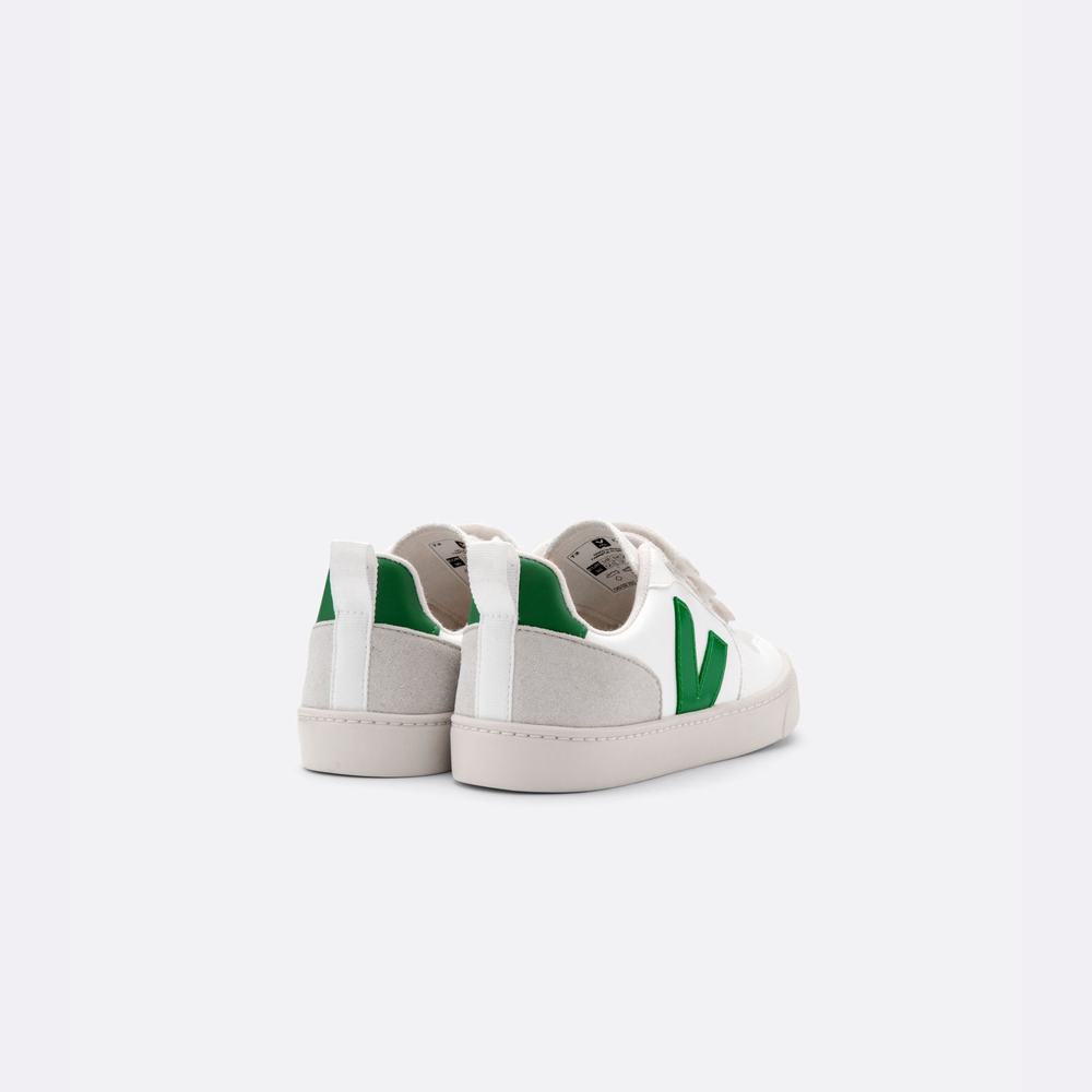 Kids' Veja V-10 Cwl Sneakers White | UAE-27108