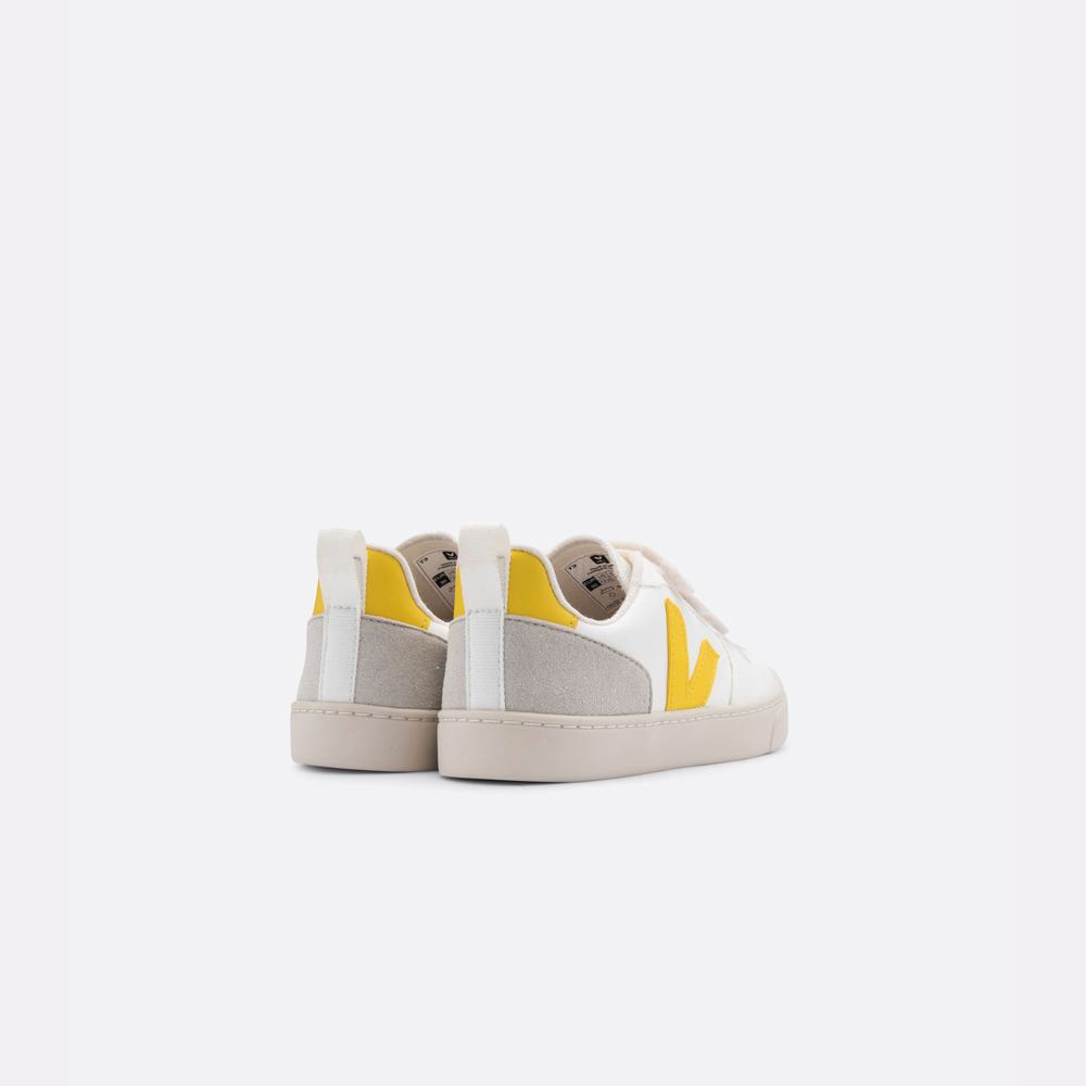 Kids' Veja V-10 Cwl Sneakers White | UAE-85763