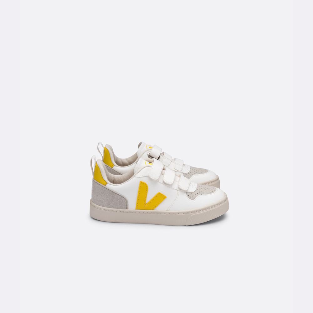 Kids\' Veja V-10 Cwl Sneakers White | UAE-85763