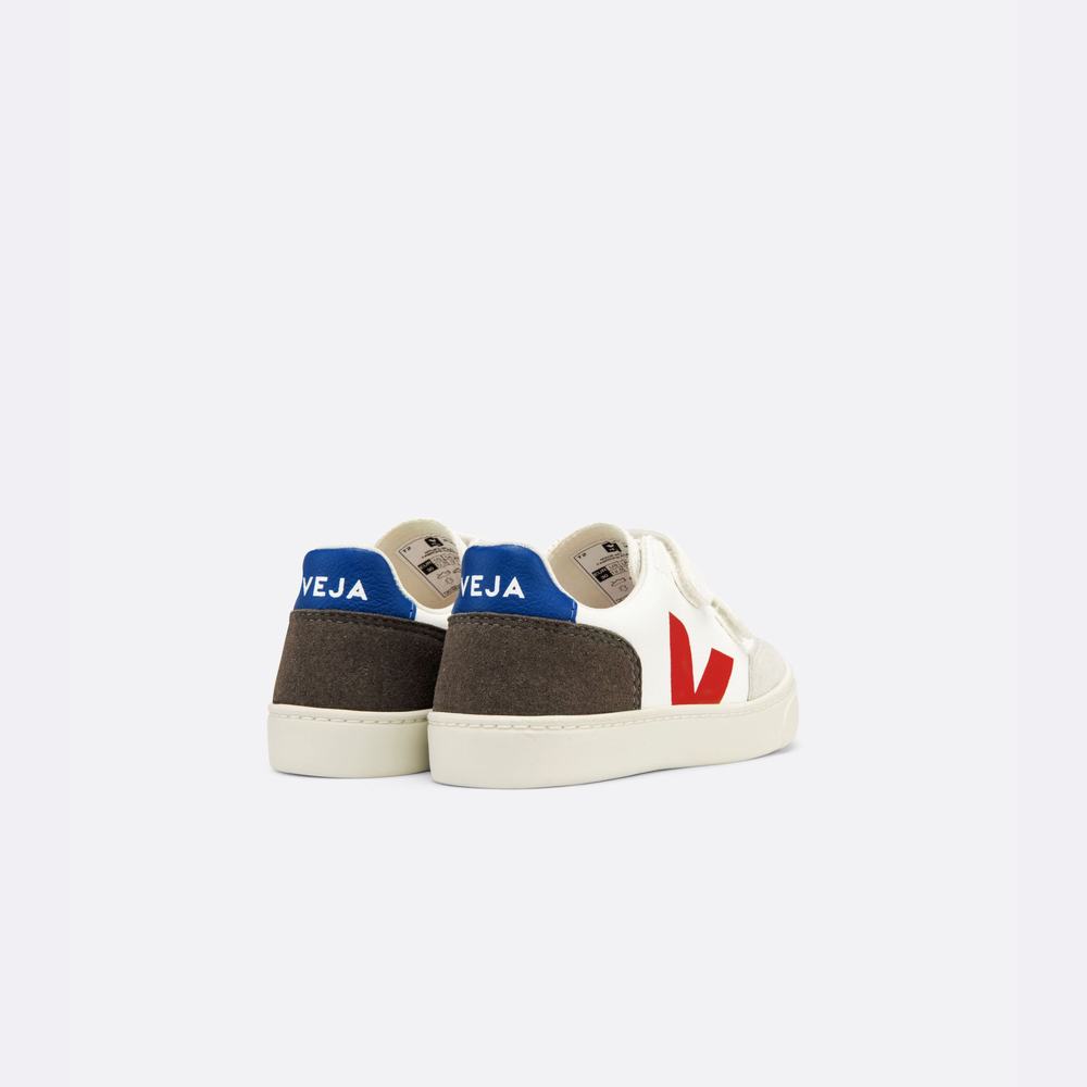 Kids' Veja V-12 Chromefree Sneakers White/Multicolor | UAE-75236