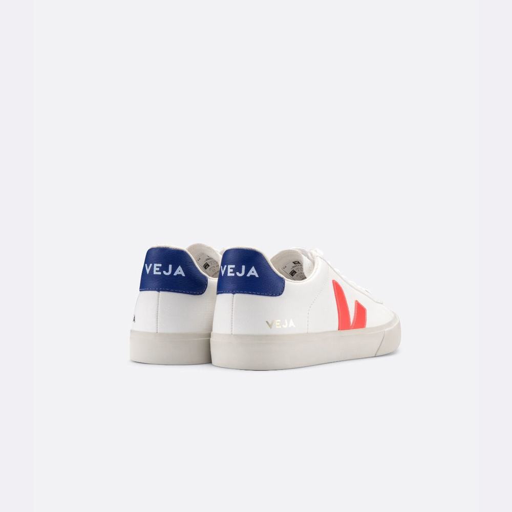 Men's Veja Campo Chromefree Sneakers White/Orange | UAE-30972