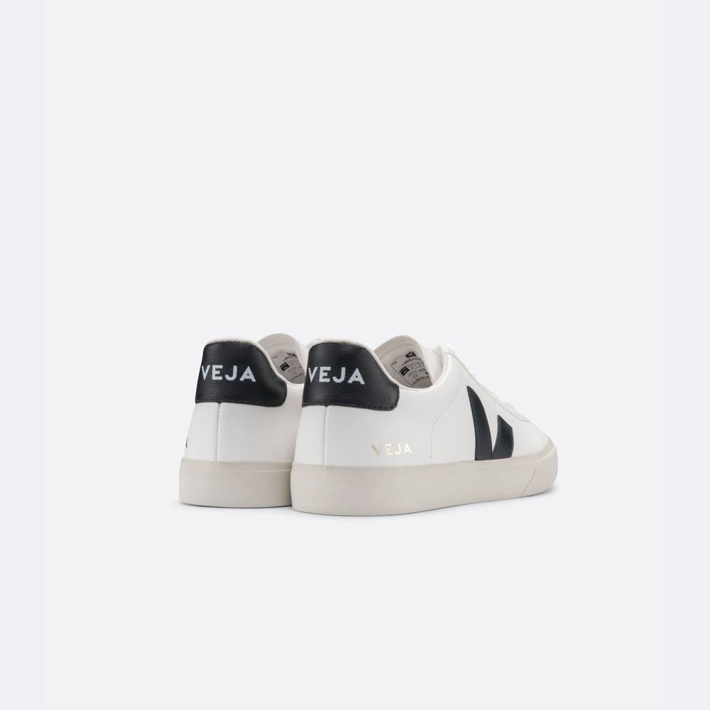 Men's Veja Campo Chromefree Sneakers White/Black | UAE-54310