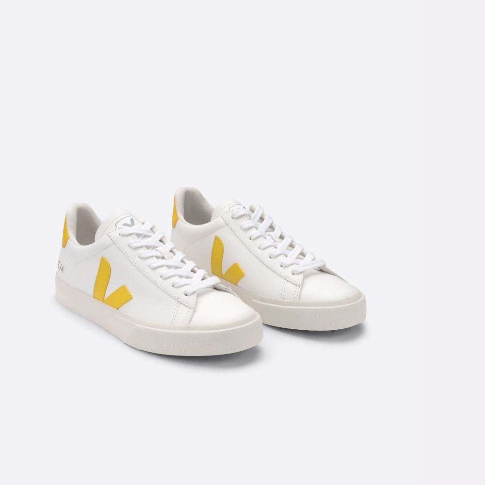 Men's Veja Campo Chromefree Sneakers White | UAE-81296