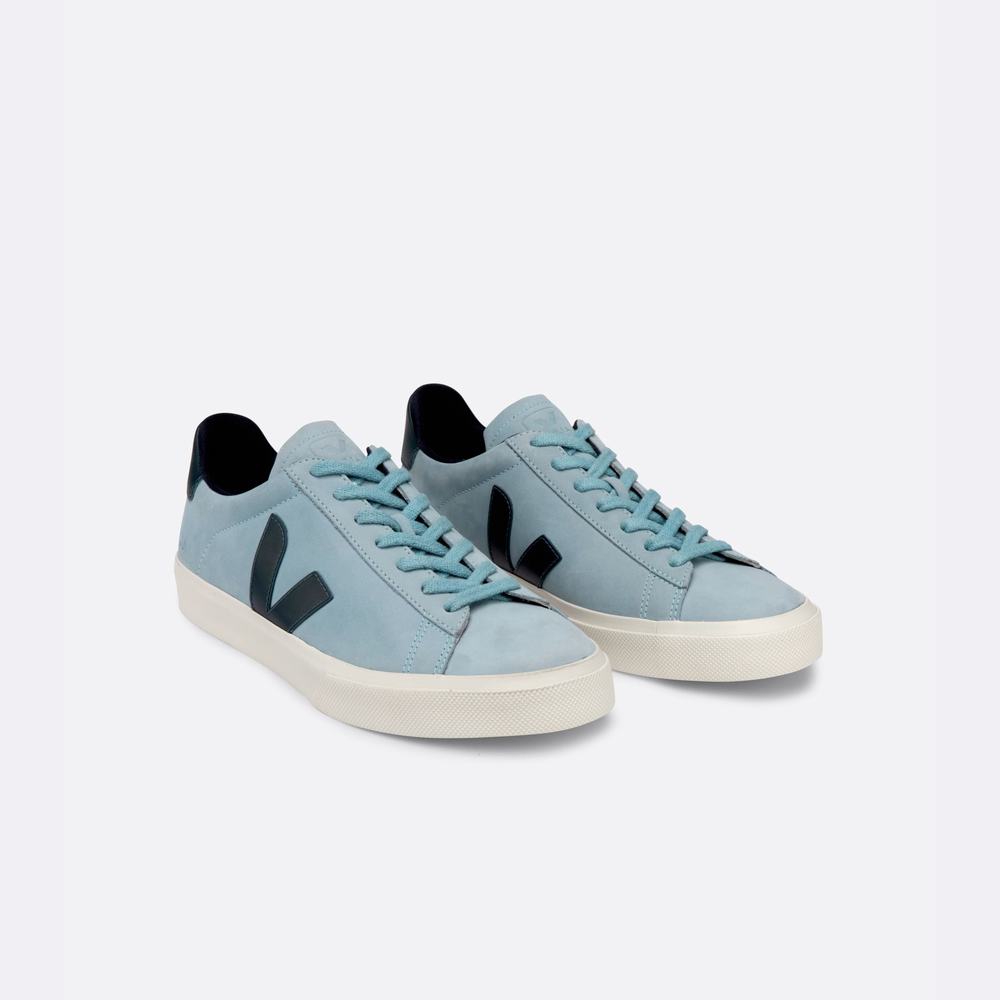 Men's Veja Campo Nubuck Sneakers Grey | UAE-64915