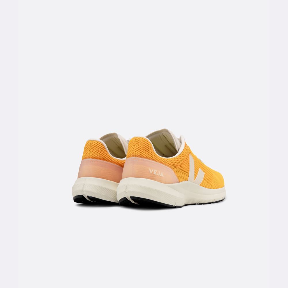 Men's Veja Marlin Lt V Knit Running Shoes Lemon | UAE-98053