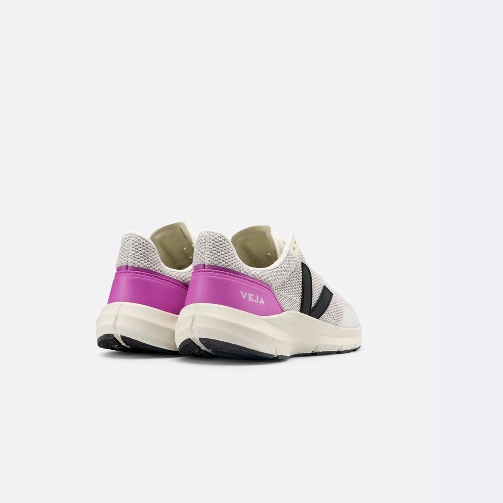 Men's Veja Marlin V-knit Sneakers Black/Purple | UAE-53671