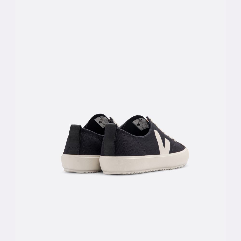 Men's Veja Nova Canvas Sneakers Black | UAE-73021