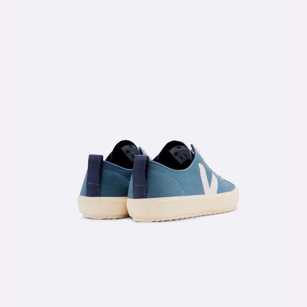 Men's Veja Nova Canvas Sneakers Light/Blue | UAE-91846