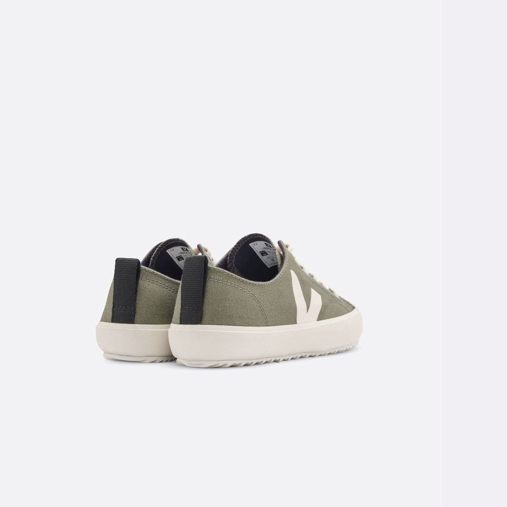 Men's Veja Nova Canvas Sneakers Olive | UAE-12064