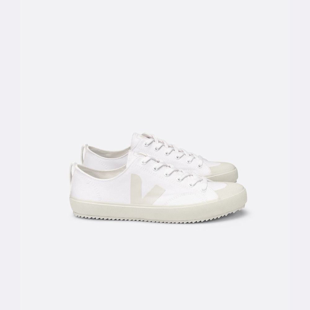 Men's Veja Nova Canvas Sneakers White | UAE-34127