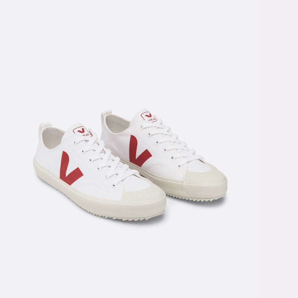 Men's Veja Nova Canvas Sneakers White | UAE-51734