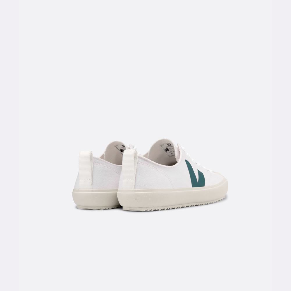 Men's Veja Nova Canvas Sneakers White/Brown | UAE-21068