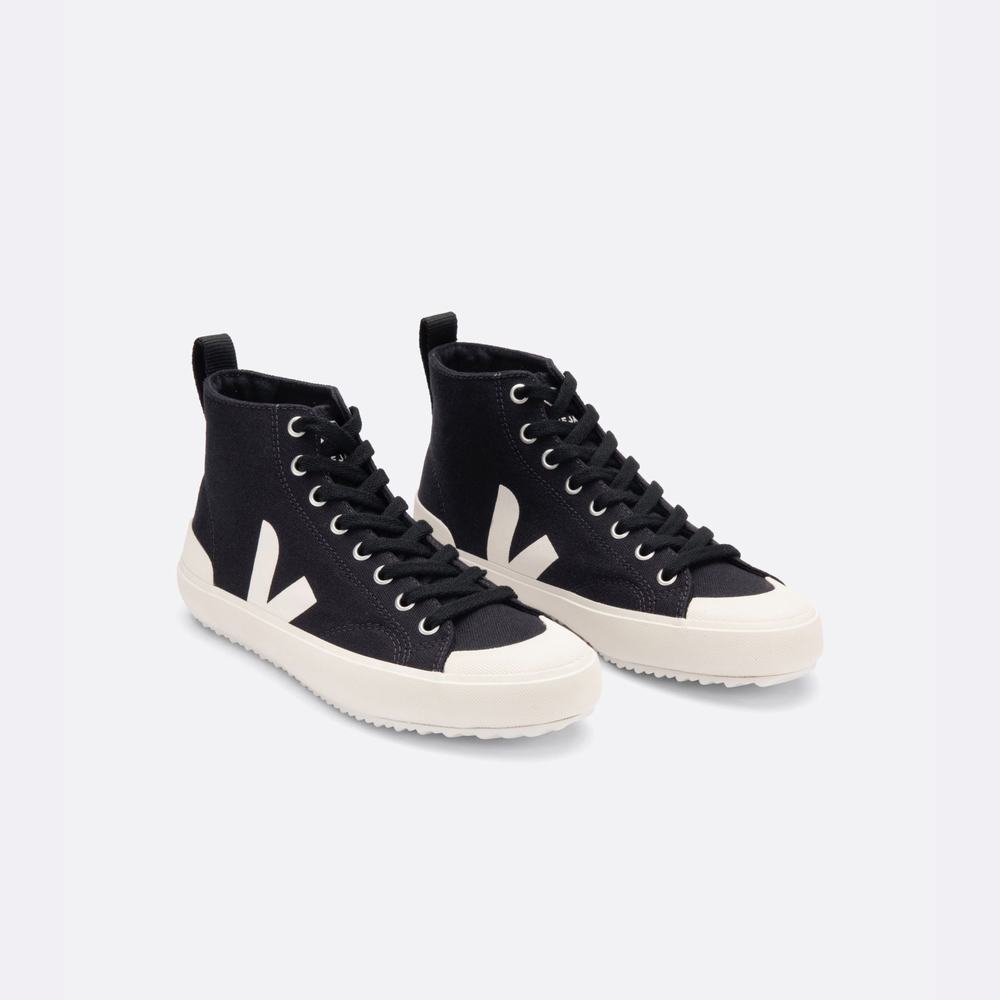 Men's Veja Nova Ht Canvas Sneakers Black | UAE-87429