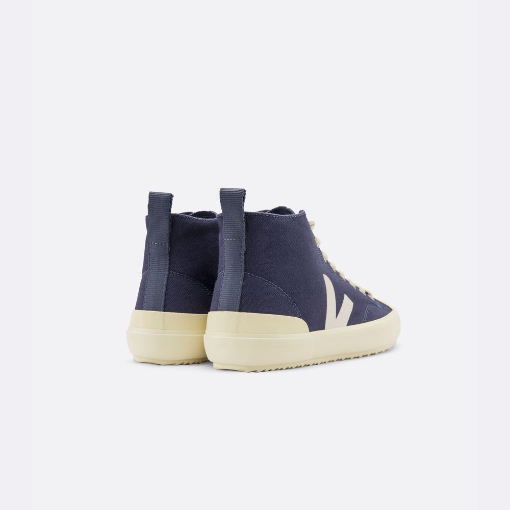 Men's Veja Nova Ht Canvas Sneakers Blue/White | UAE-82430