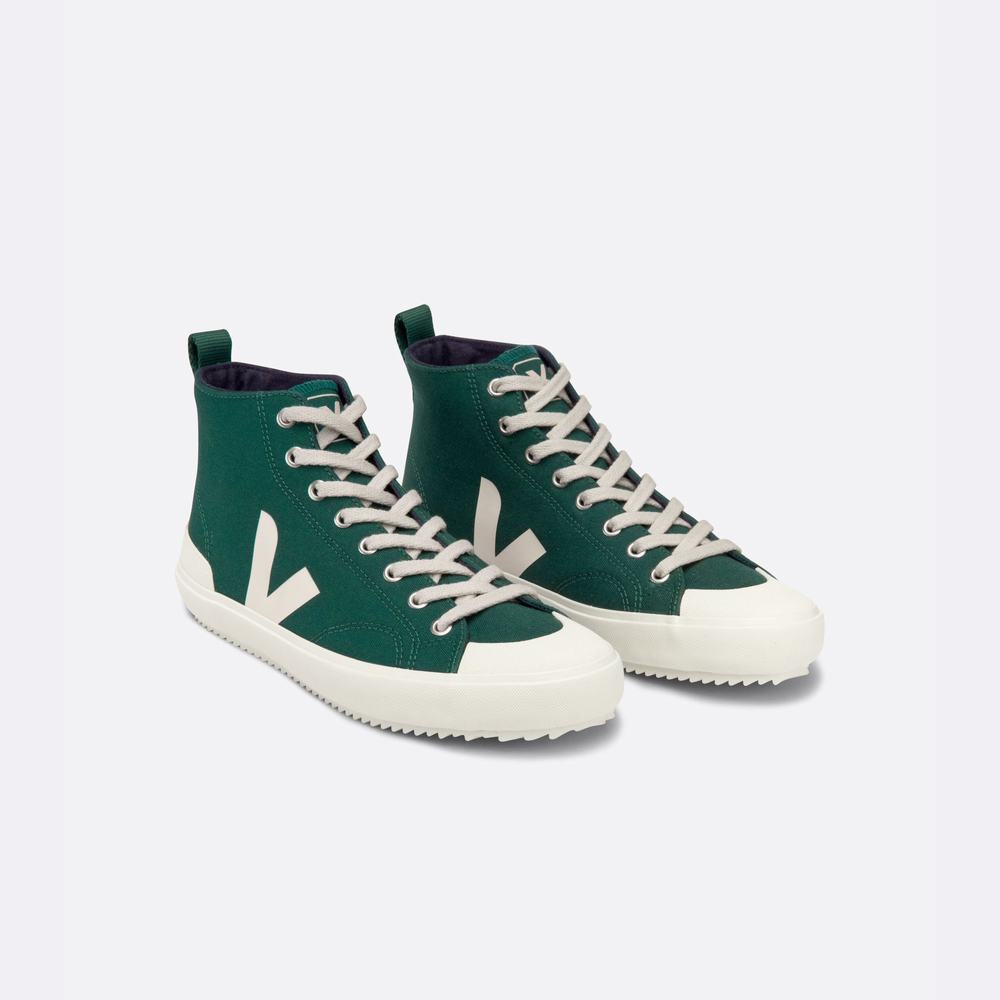 Men's Veja Nova Ht Canvas Sneakers Deep/Green | UAE-82796