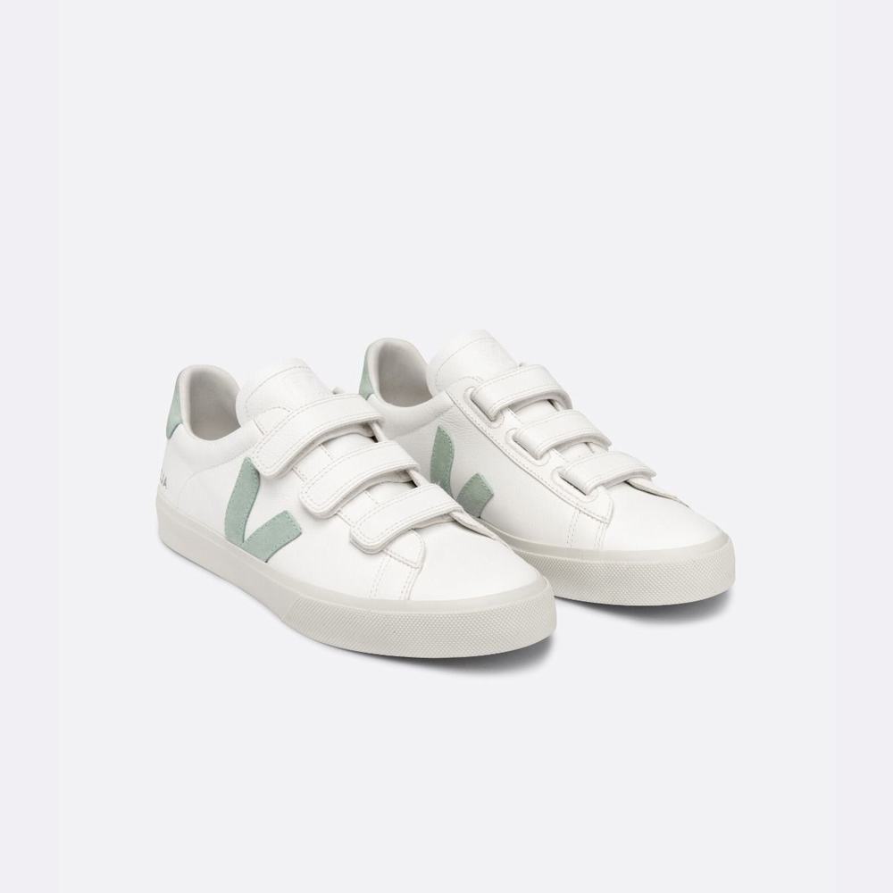 Men's Veja Recife Chromefree Leather Sneakers White | UAE-01682