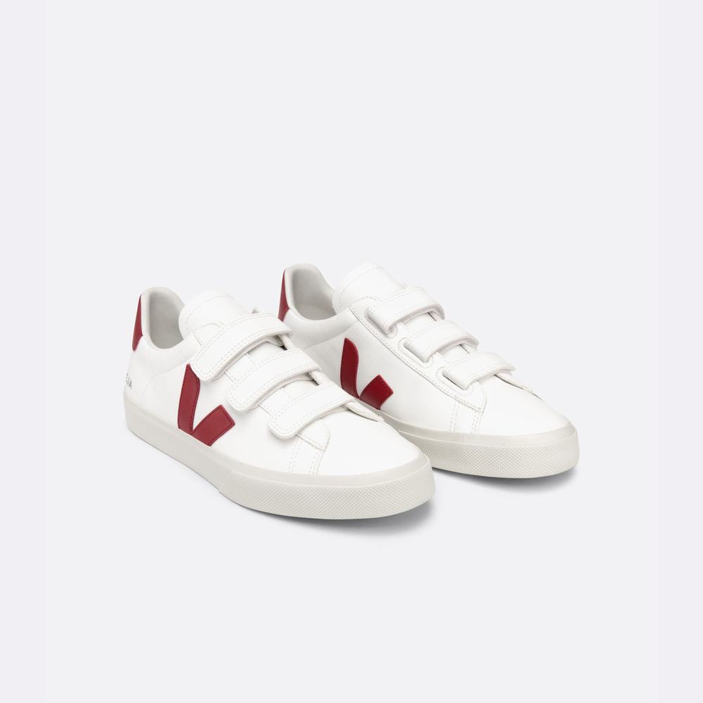 Men's Veja Recife Chromefree Leather Sneakers White | UAE-46831