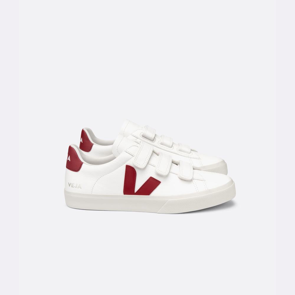 Men\'s Veja Recife Chromefree Leather Sneakers White | UAE-46831