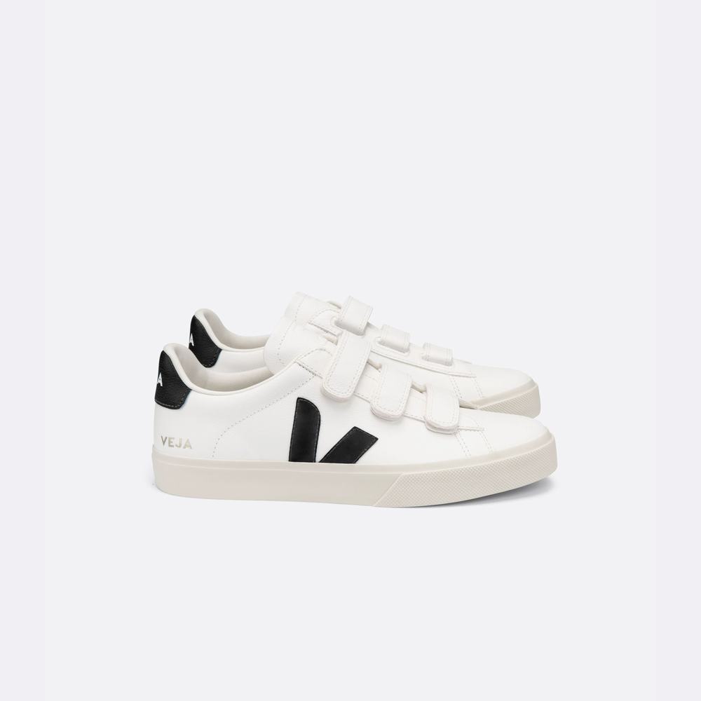 Men's Veja Recife Chromefree Sneakers White/Black | UAE-69185