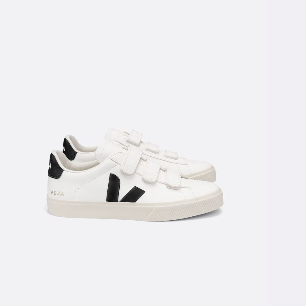 Men\'s Veja Recife Chromefree Sneakers White/Black | UAE-69185