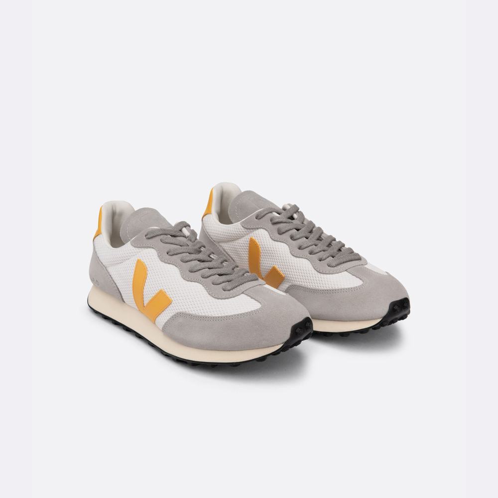 Men's Veja Rio Branco Alveomesh Sneakers Grey/White | UAE-42987