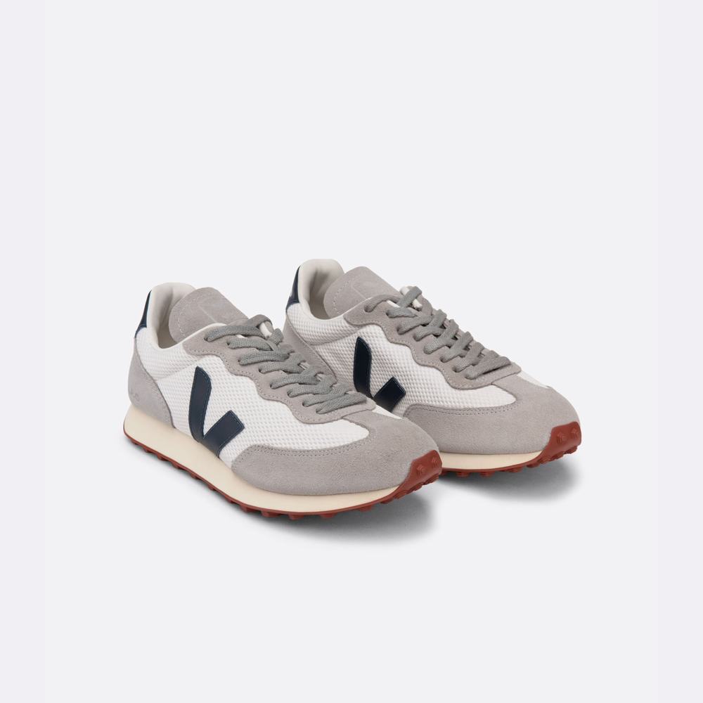 Men's Veja Rio Branco Alveomesh Sneakers Grey/White | UAE-93721