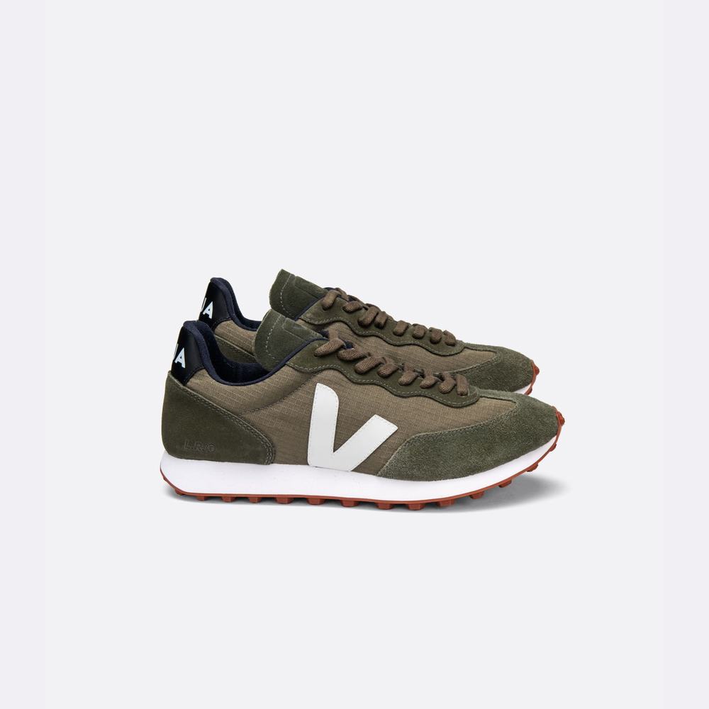 Men\'s Veja Rio Branco Ripstop Sneakers khaki/Deep/Green | UAE-46379