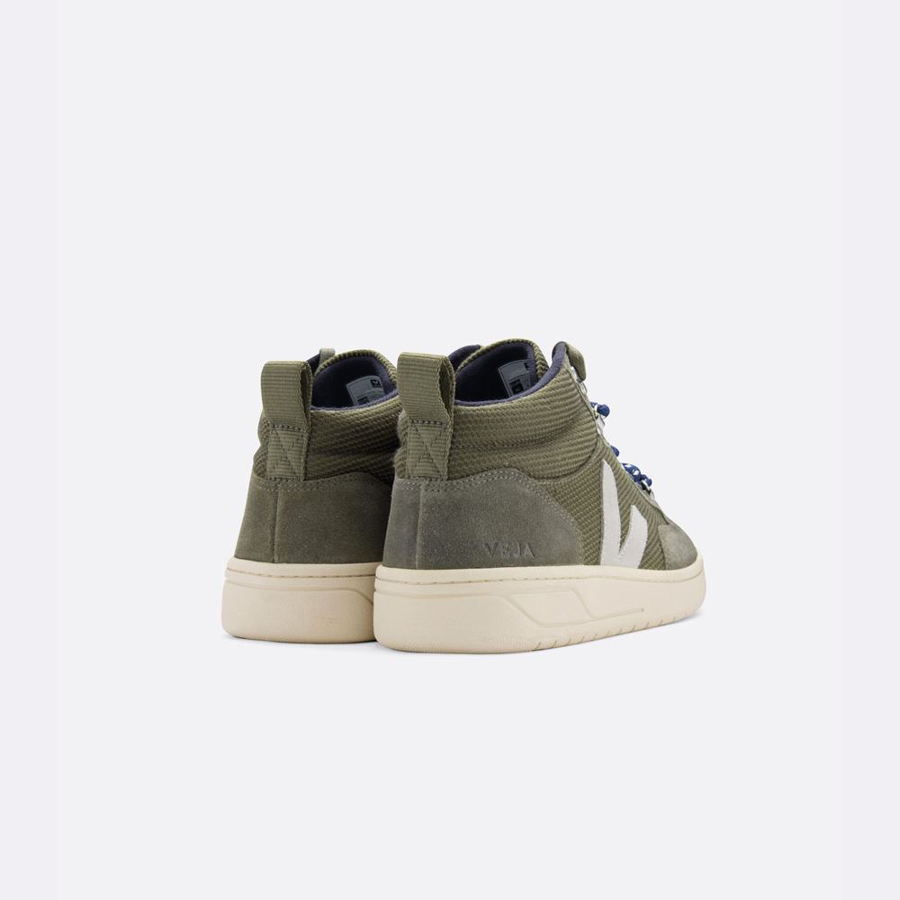 Men's Veja Roraima B-mesh Sneakers Olive/Grey | UAE-09342