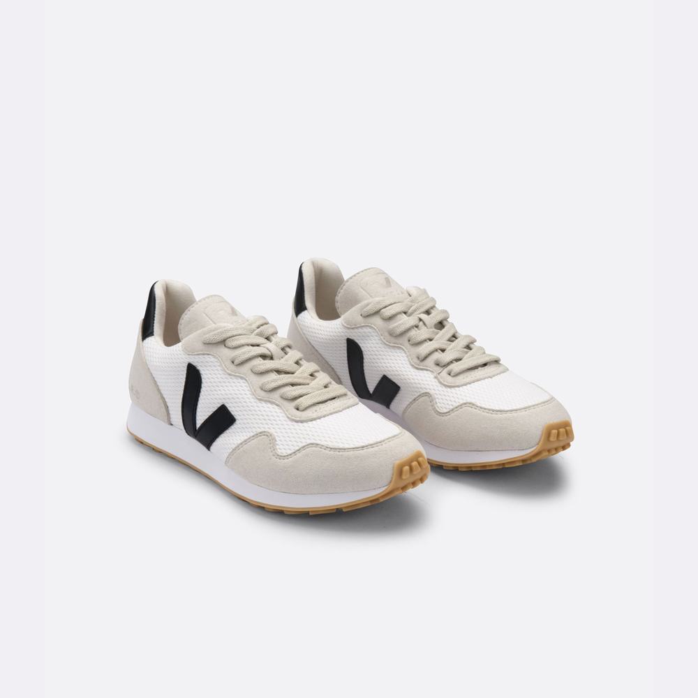 Men's Veja Sdu Rec Alveomesh Sneakers White/Black/Beige | UAE-10745