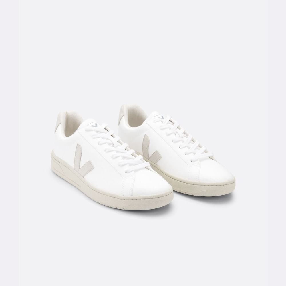 Men's Veja Urca Cwl Sneakers White/Beige | UAE-91603