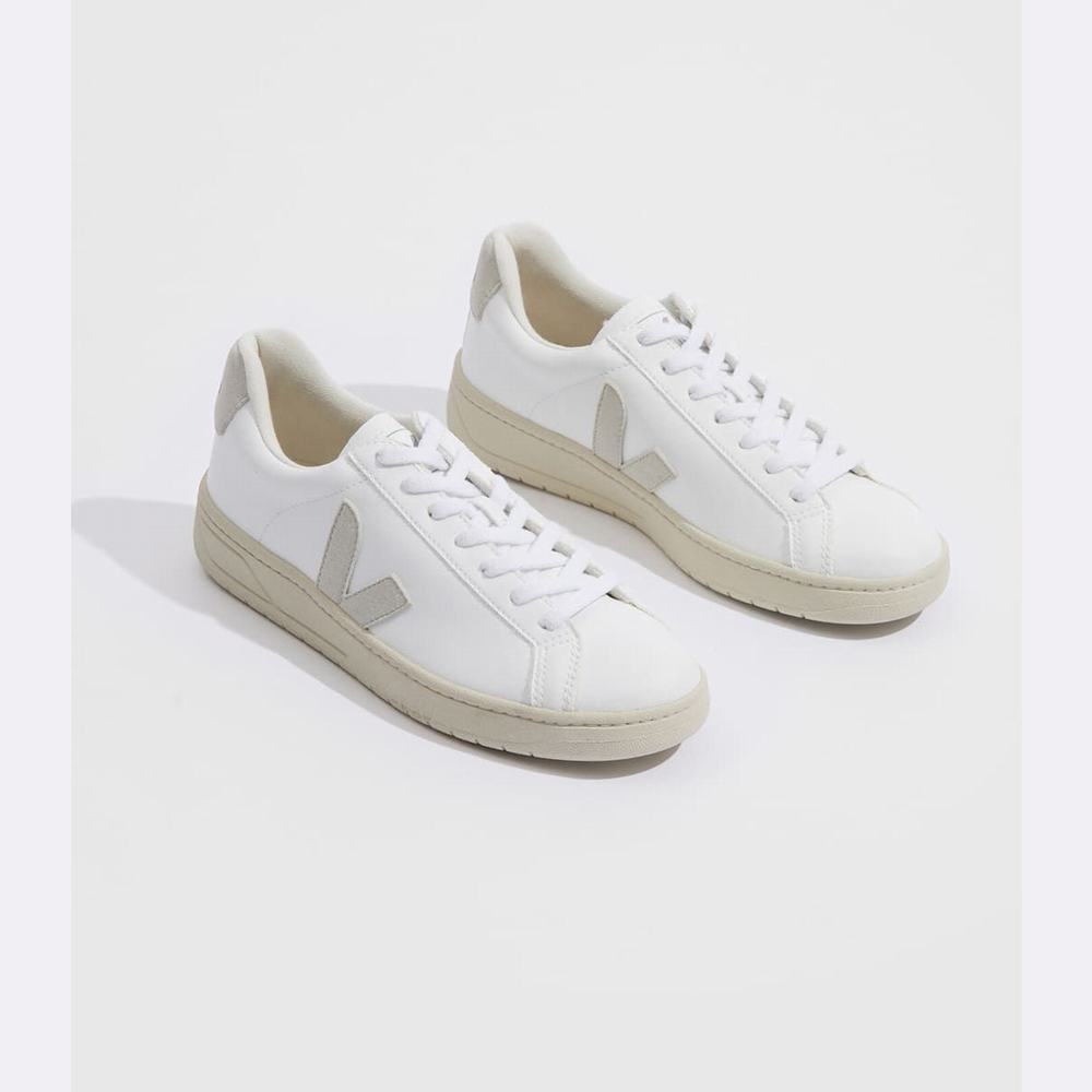 Men's Veja Urca Cwl Sneakers White/Beige | UAE-91603