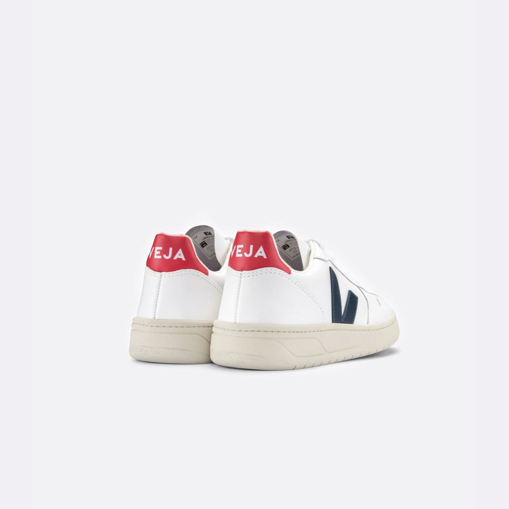 Men's Veja V-10 Leather Sneakers White | UAE-65984