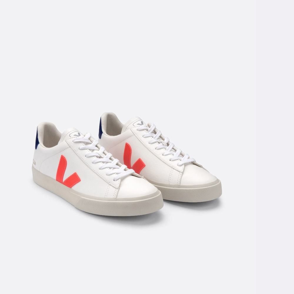 Women's Veja Campo Chromefree Sneakers White/Orange | UAE-16354