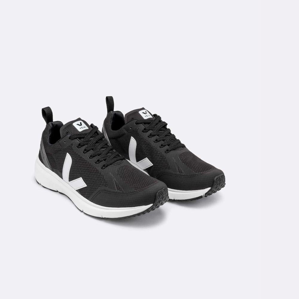 Women's Veja Condor 2 Alveomesh Running Shoes Black/White | UAE-67103