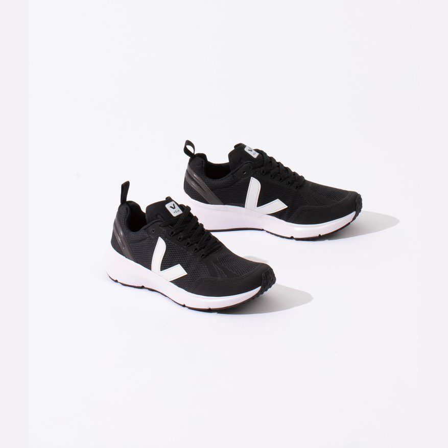 Women's Veja Condor 2 Alveomesh Running Shoes Black/White | UAE-67103