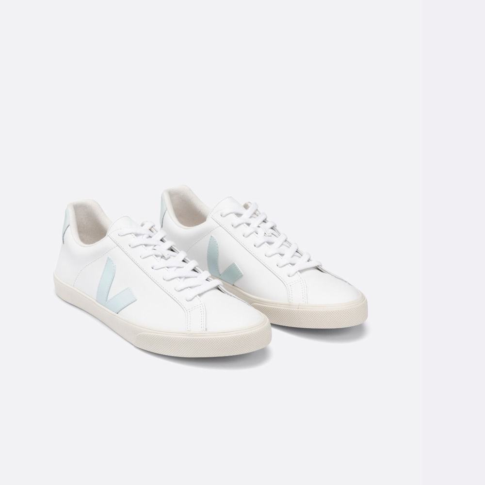 Women's Veja Esplar Leather Sneakers White | UAE-43658