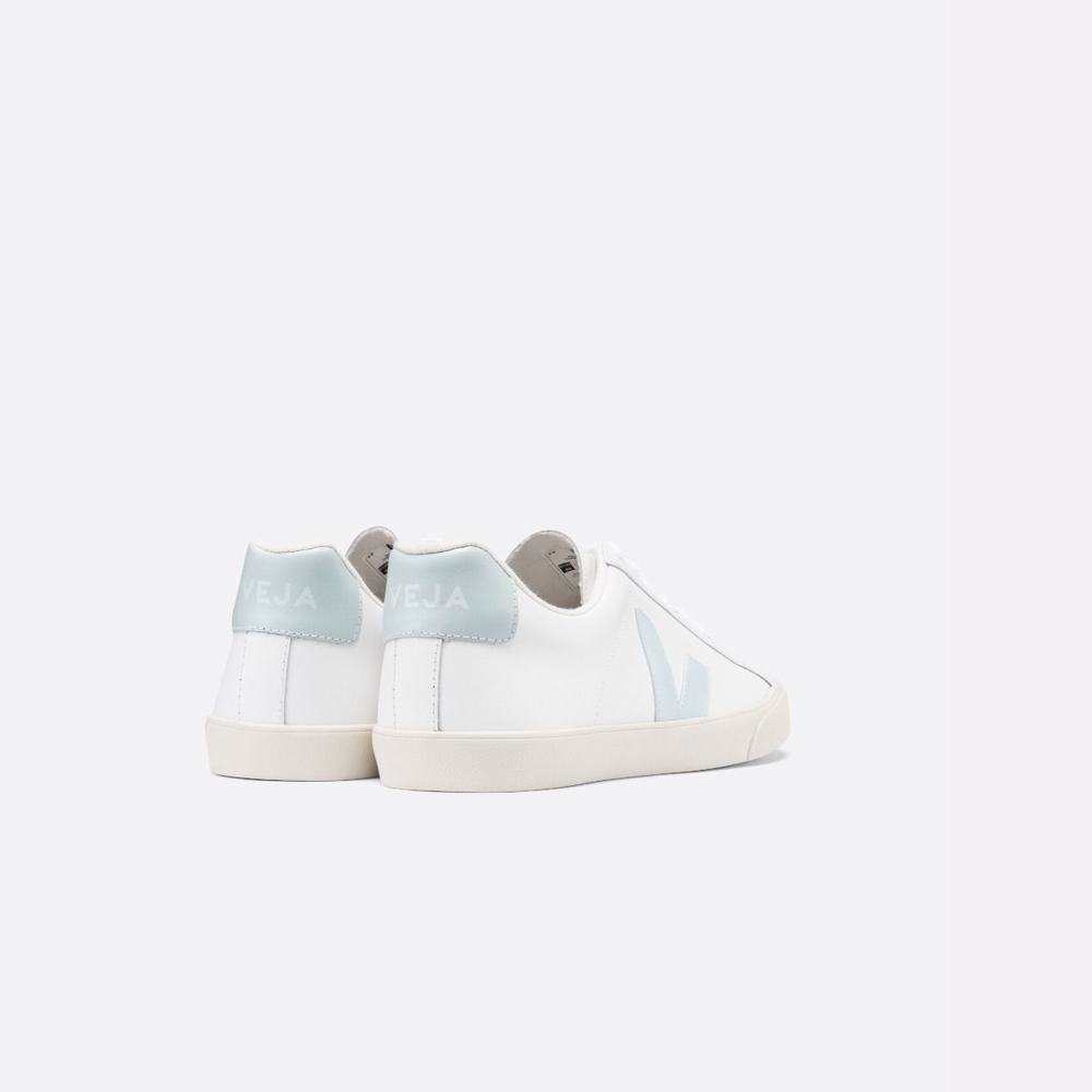 Women's Veja Esplar Leather Sneakers White | UAE-43658