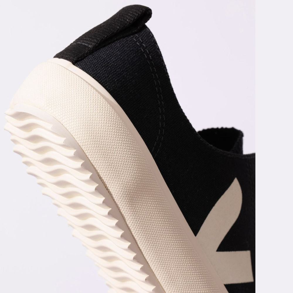 Women's Veja Nova Canvas Sneakers Black | UAE-14976