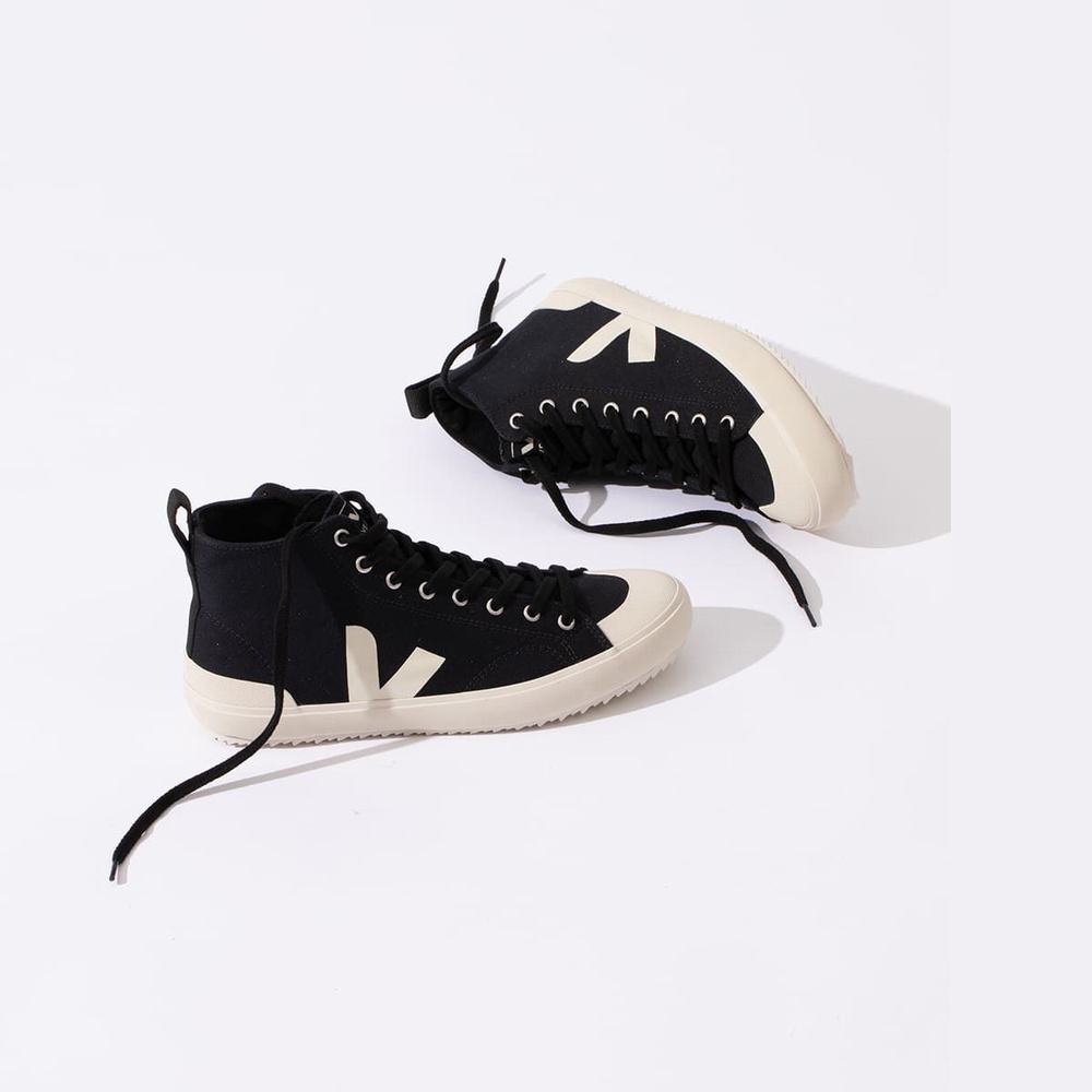 Women's Veja Nova Ht Canvas Sneakers Black | UAE-01825