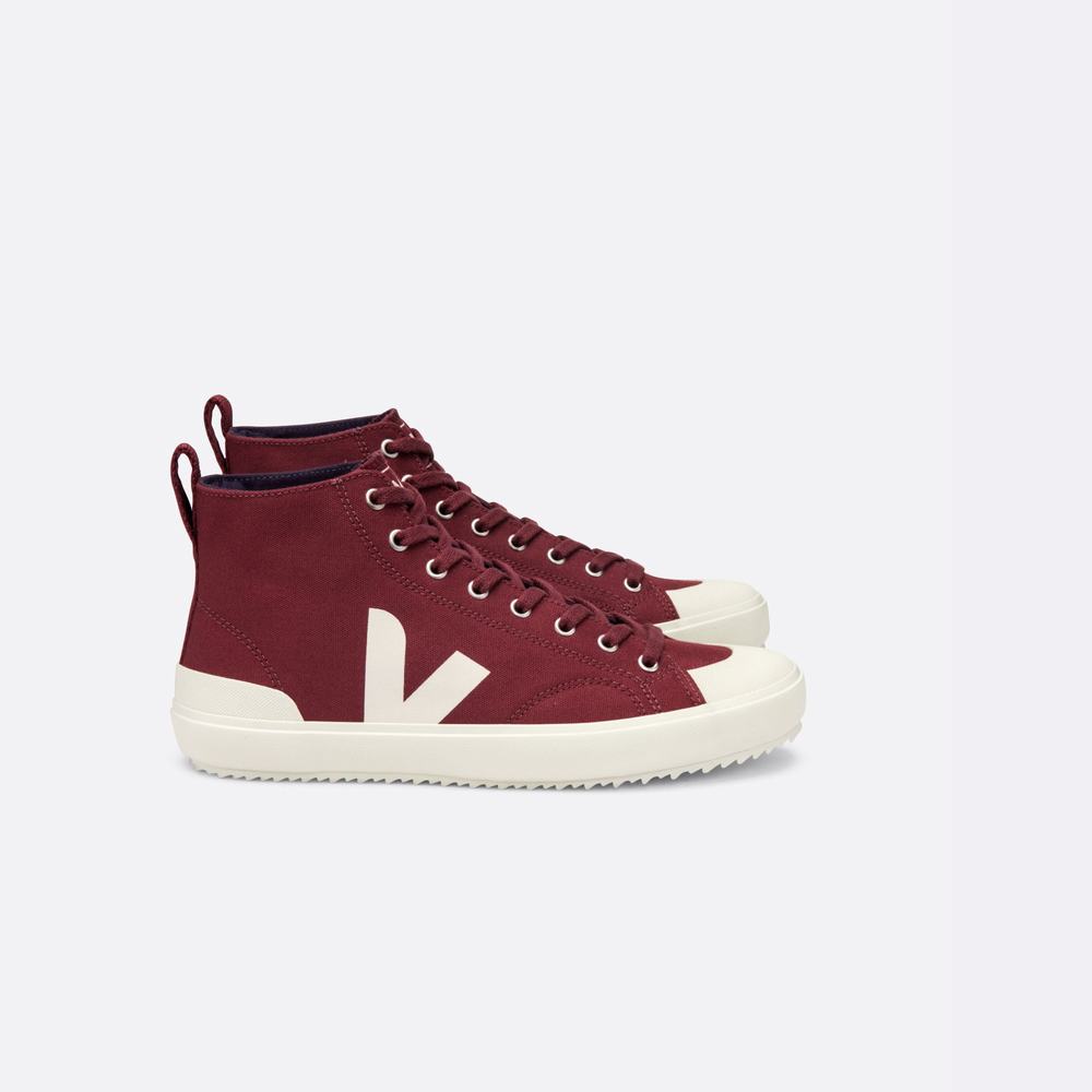 Women\'s Veja Nova Ht Canvas Sneakers Burgundy | UAE-86792