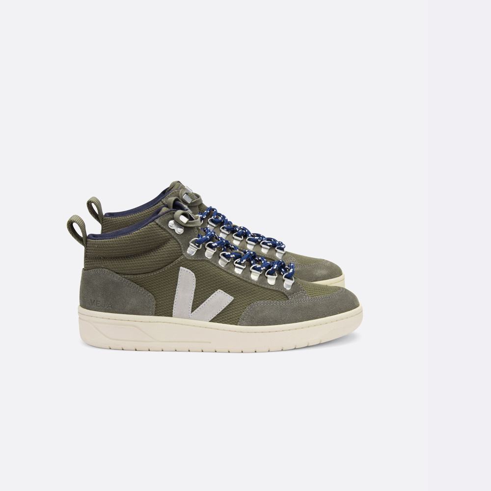 Women\'s Veja Roraima B-mesh Sneakers Olive/Grey | UAE-63972