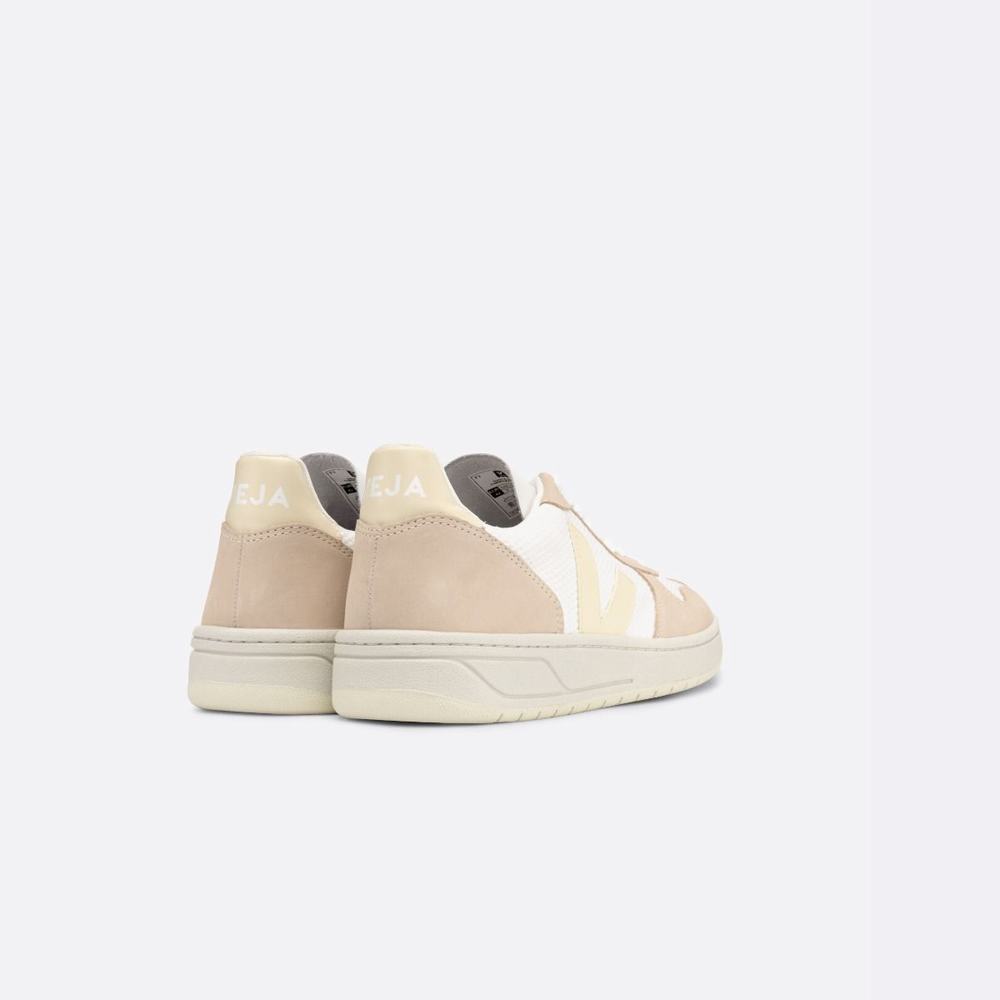 Women's Veja V-10 Alveomesh Sneakers White | UAE-23178