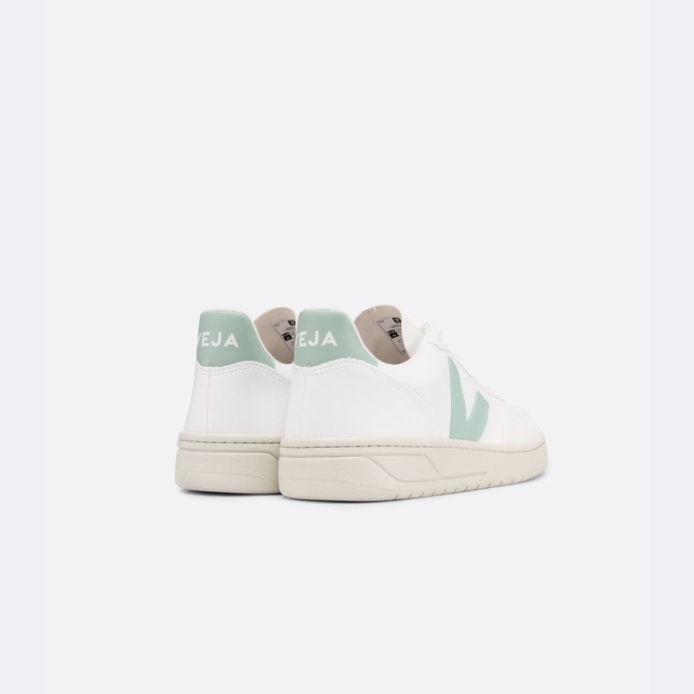 Women's Veja V-10 Cwl Sneakers White | UAE-01375