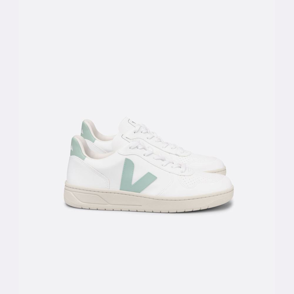 Women\'s Veja V-10 Cwl Sneakers White | UAE-01375