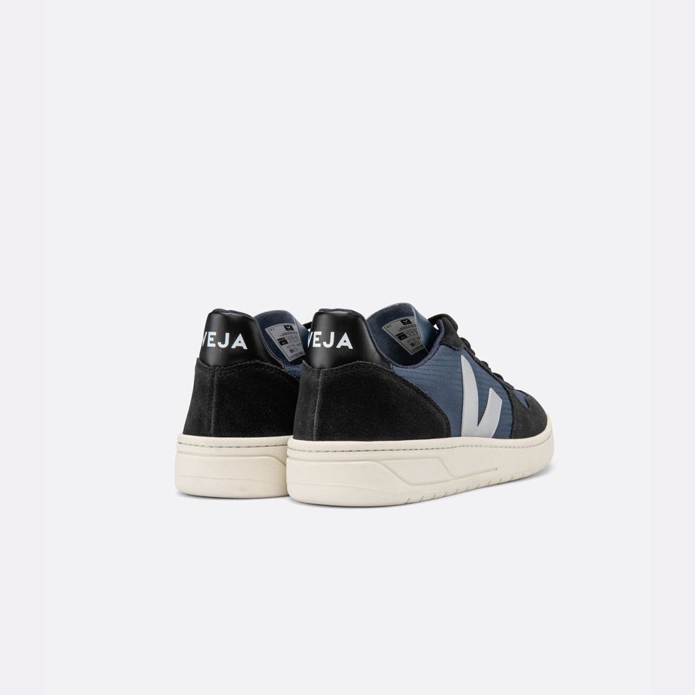 Women's Veja V-10 Ripstop Sneakers Grey/Black | UAE-04395