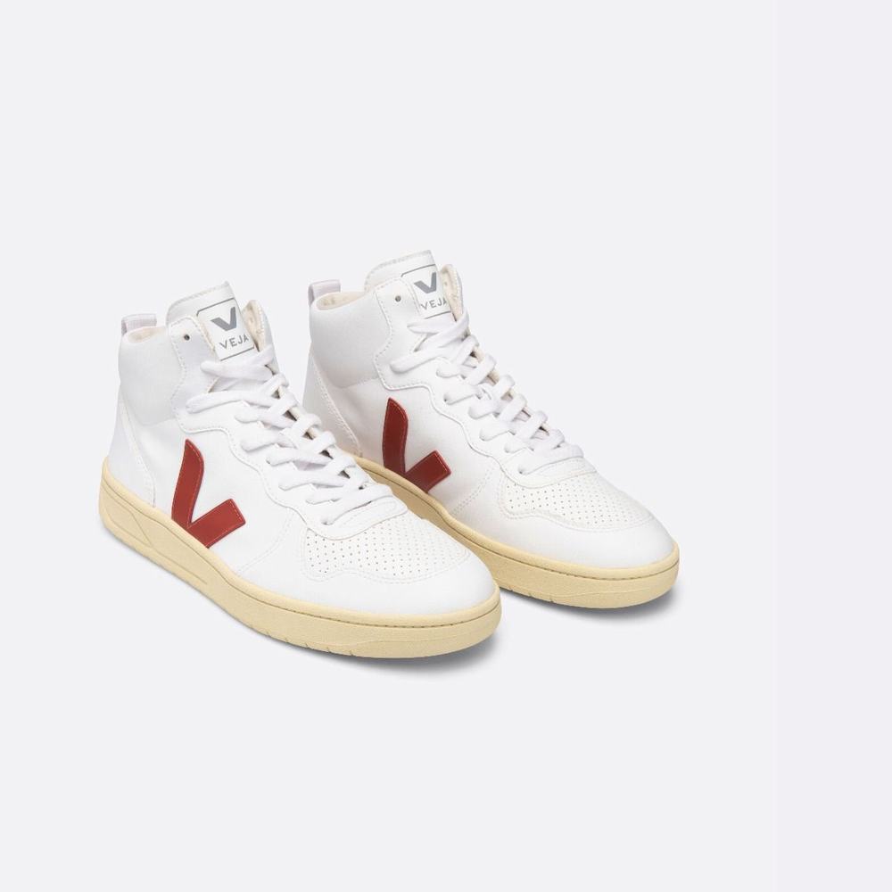 Women's Veja V-15 Cwl Sneakers White | UAE-98275